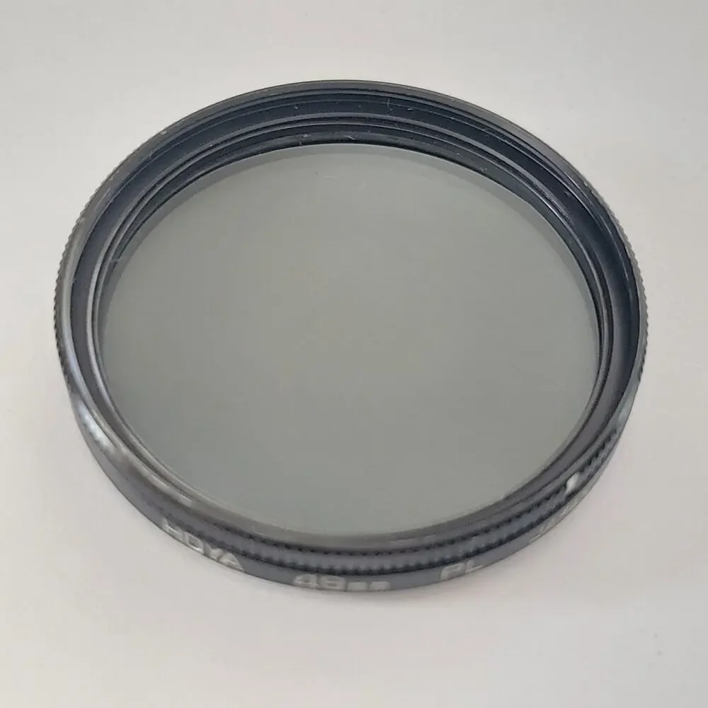 Hoya 49mm PL Polarizing Camera Lens Filter Black Japan Photo Video Digital
